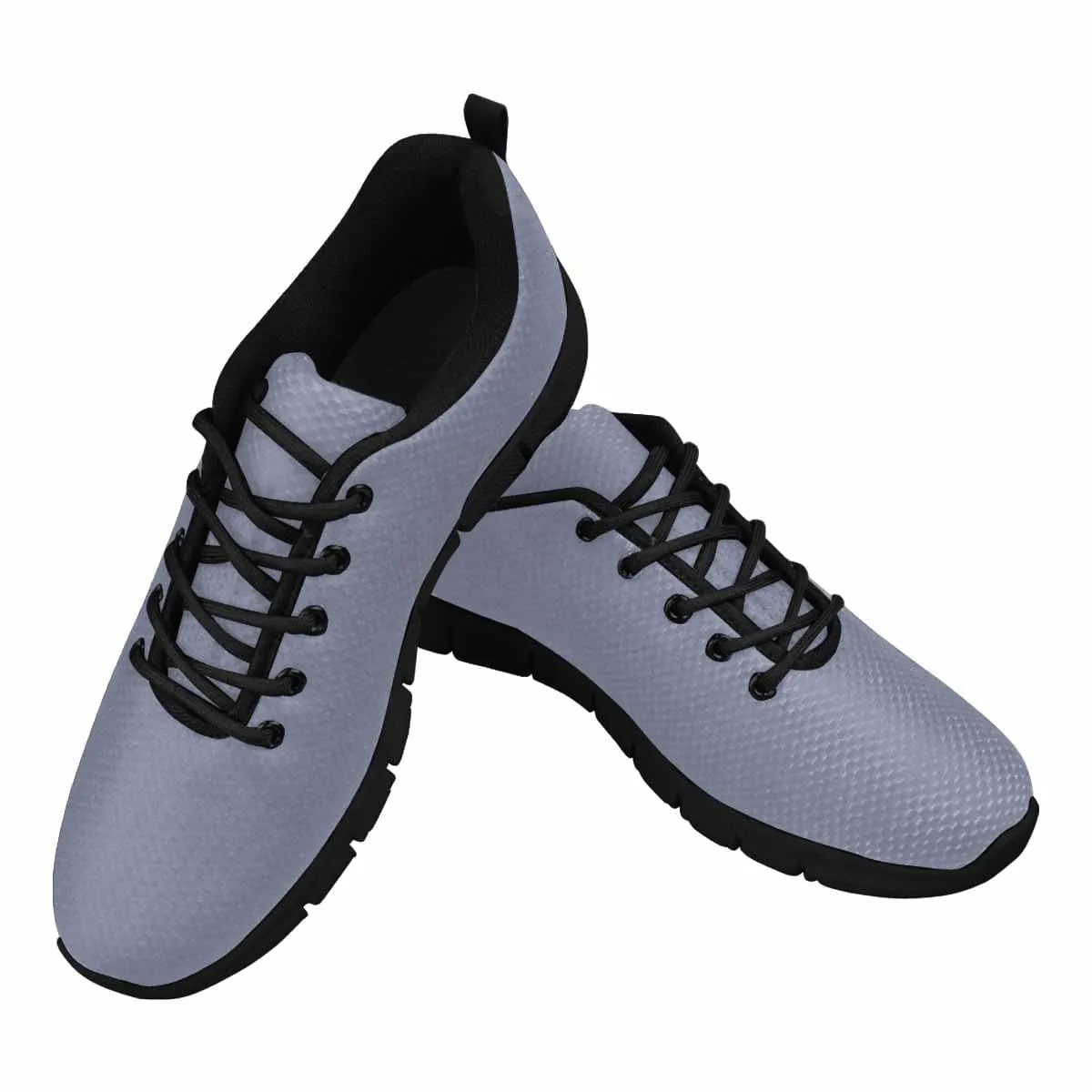 Sneakers for Men - Cool Grey - Canvas Mesh Athletic Running Shoes by inQue.Style