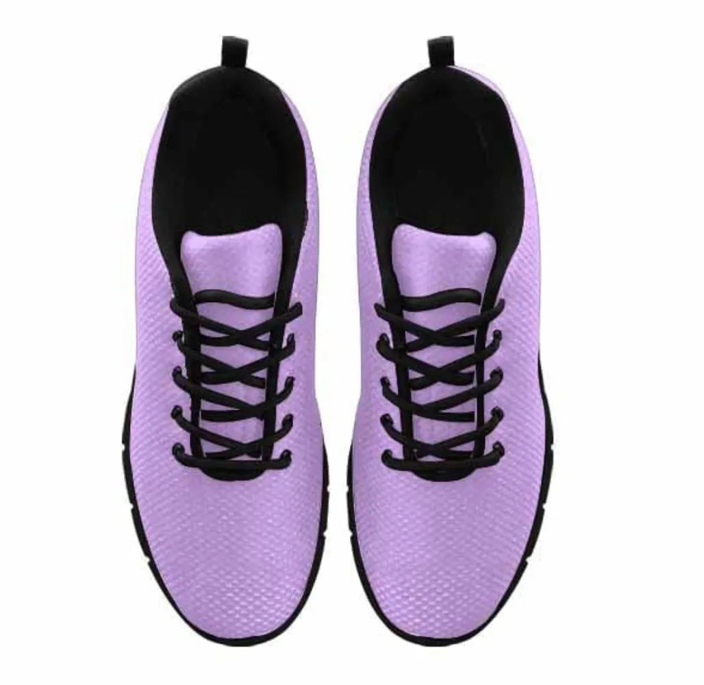 Sneakers for Men - Mauve Purple - Canvas Mesh Athletic Running Shoes by inQue.Style