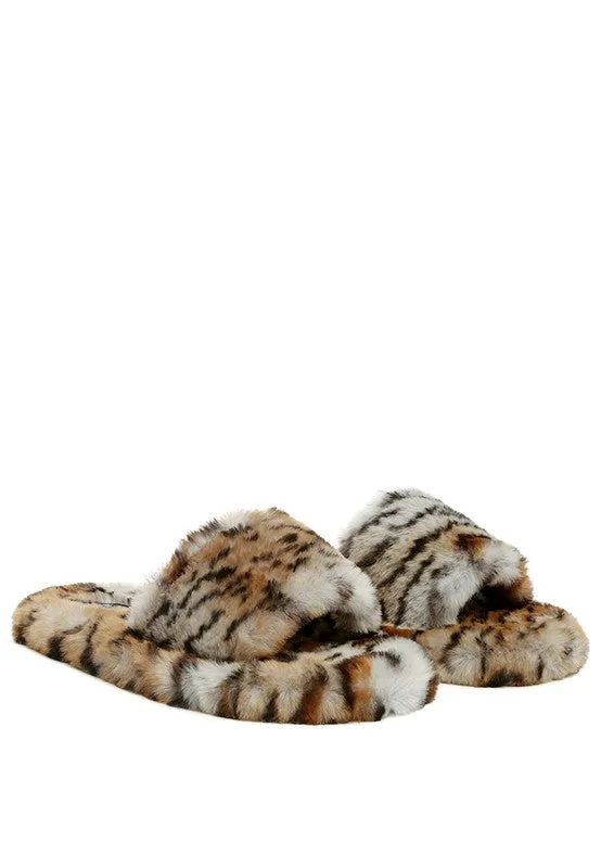 Soft Animal Print Slippers