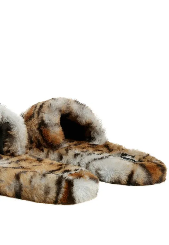 Soft Animal Print Slippers