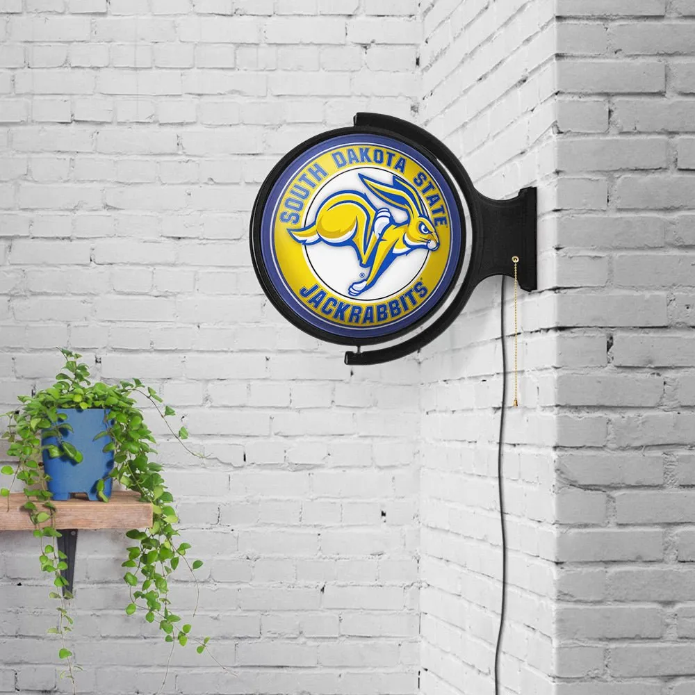 South Dakota State Jackrabbits: Mascot - Original Round Rotating Lighted Wall Sign