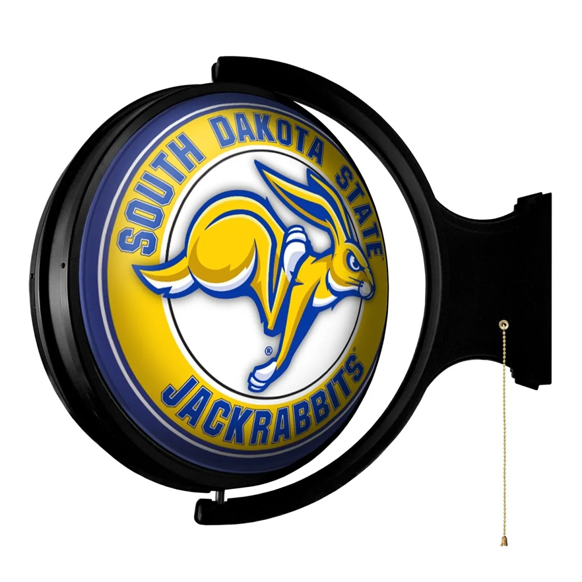 South Dakota State Jackrabbits: Mascot - Original Round Rotating Lighted Wall Sign