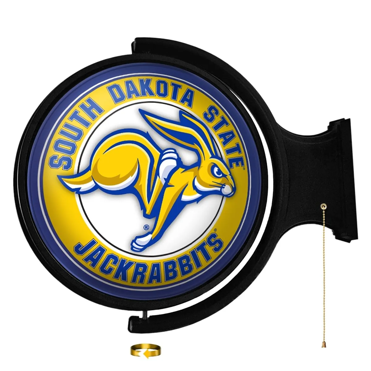South Dakota State Jackrabbits: Mascot - Original Round Rotating Lighted Wall Sign