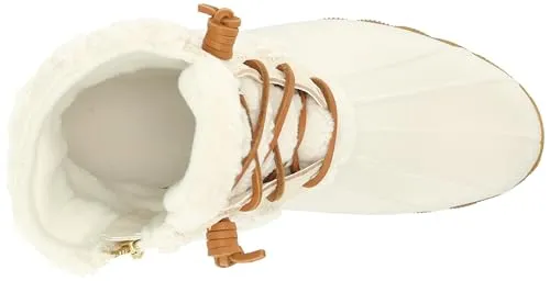 Sperry Women's Saltwater Sherpa Rain Boot, Rainbow Ivory, 10