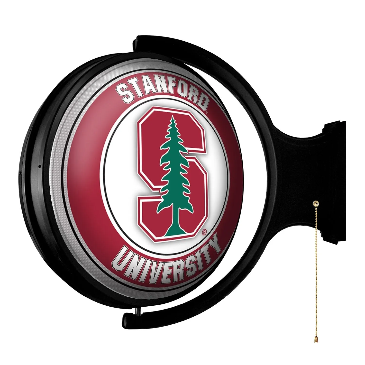 Stanford Cardinal: Original Round Rotating Lighted Wall Sign