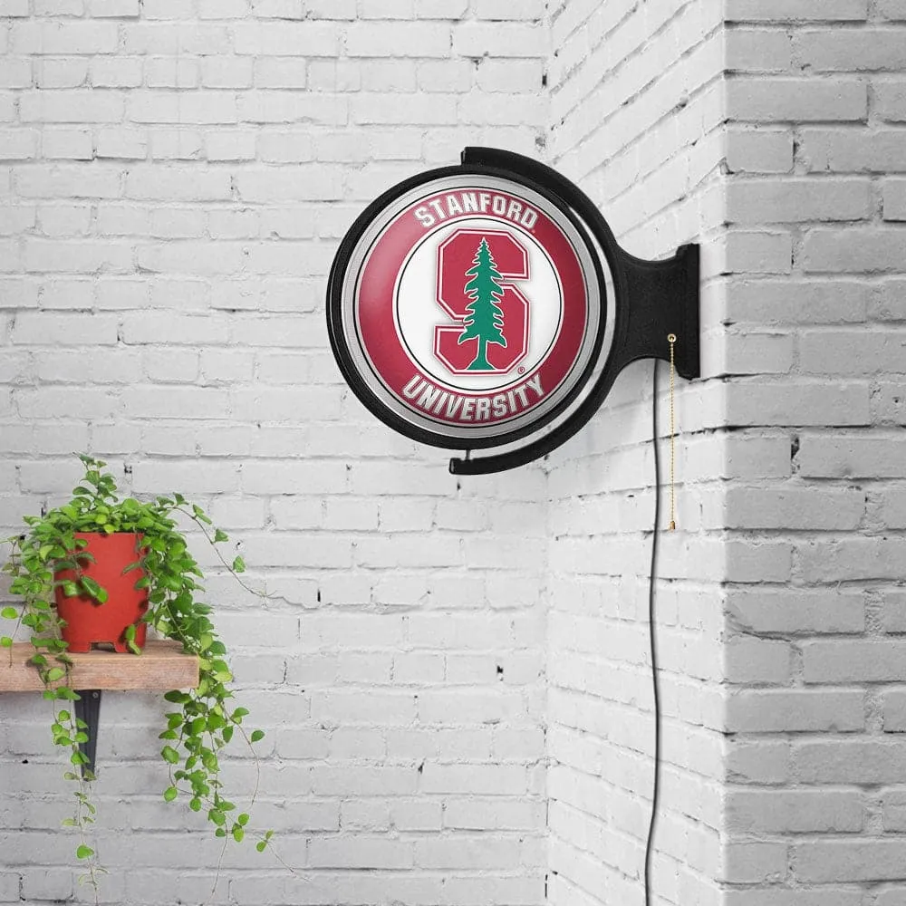 Stanford Cardinal: Original Round Rotating Lighted Wall Sign