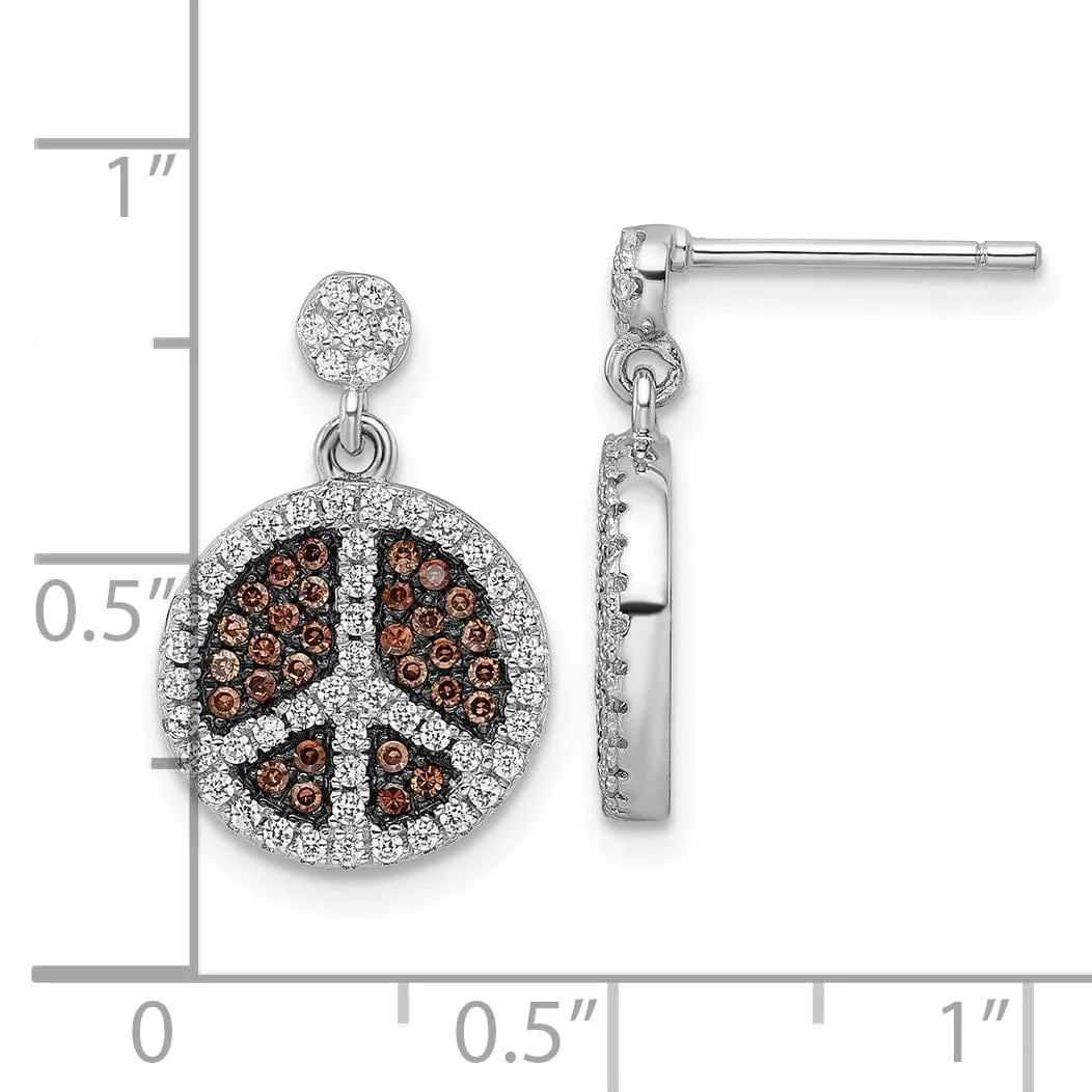 Sterling Silver Cubic Zirconia Post Earrings