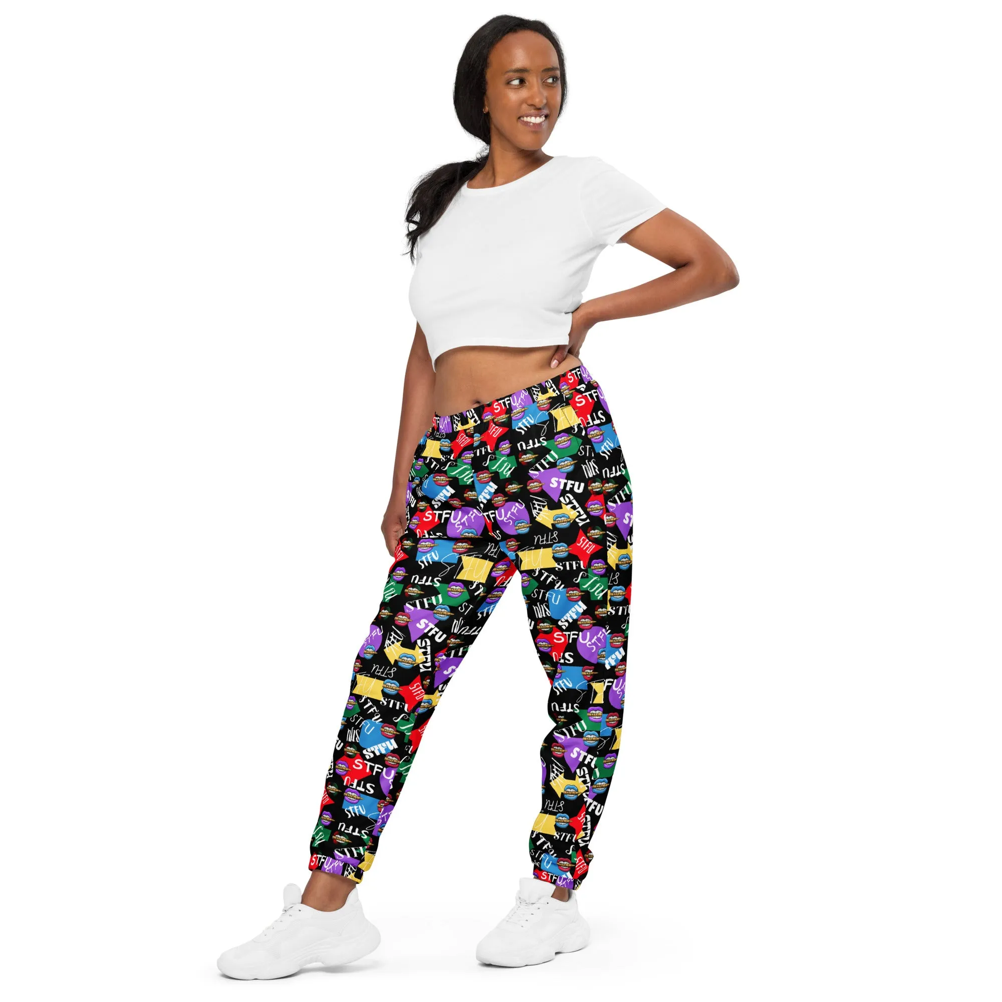 STFU Logos and Colors Unisex Track Pants - Black