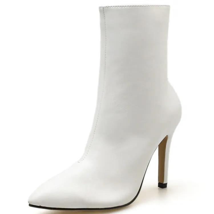 Stiletto heeled Martin boots