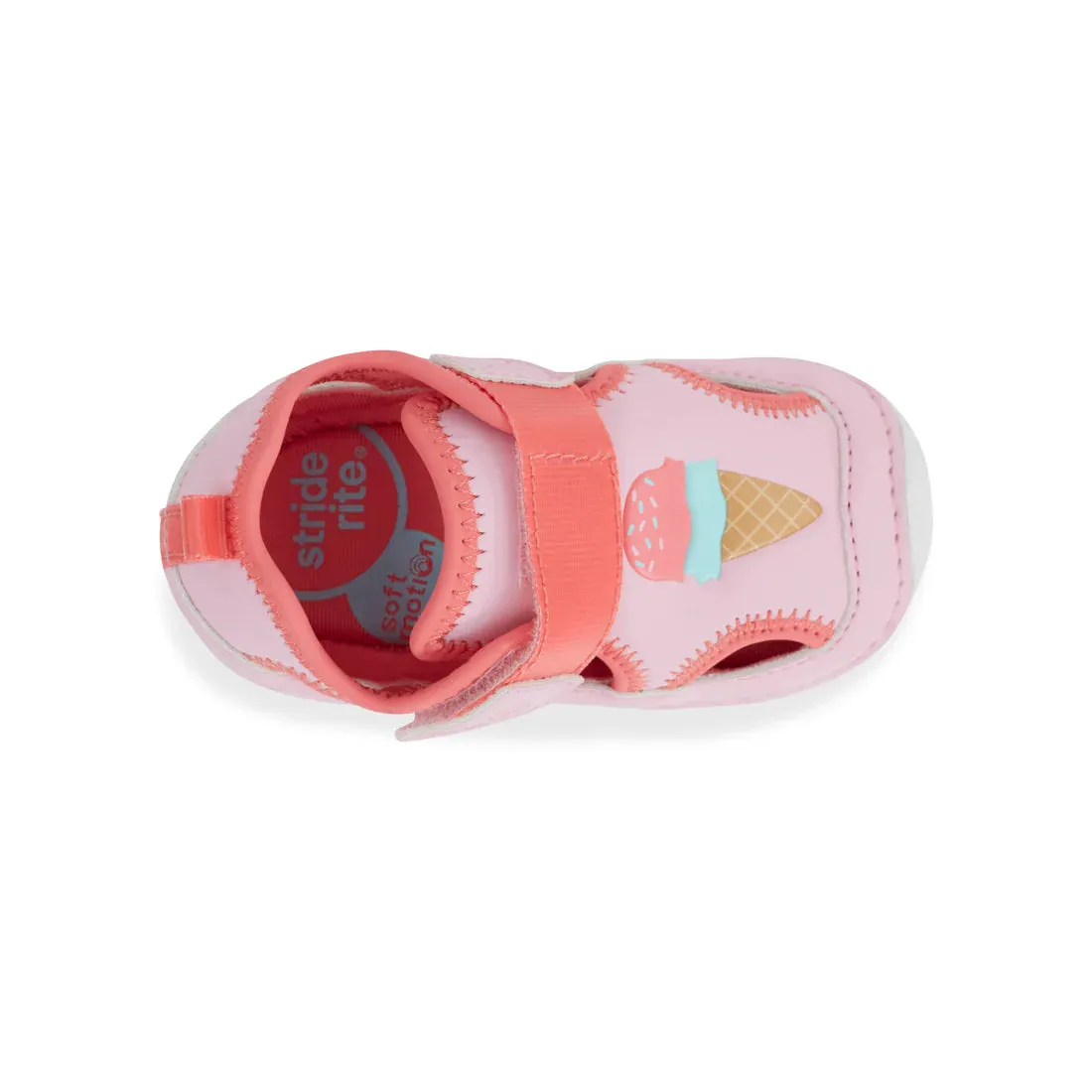 Stride Rite Baby Girls Soft Motion Splash Sandal - Pink/Coral