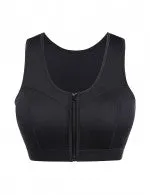 Sweat It Out Neoprene Zipper Sport Bra