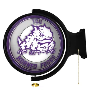 TCU Horned Frogs: Mascot - Original Round Rotating Lighted Wall Sign