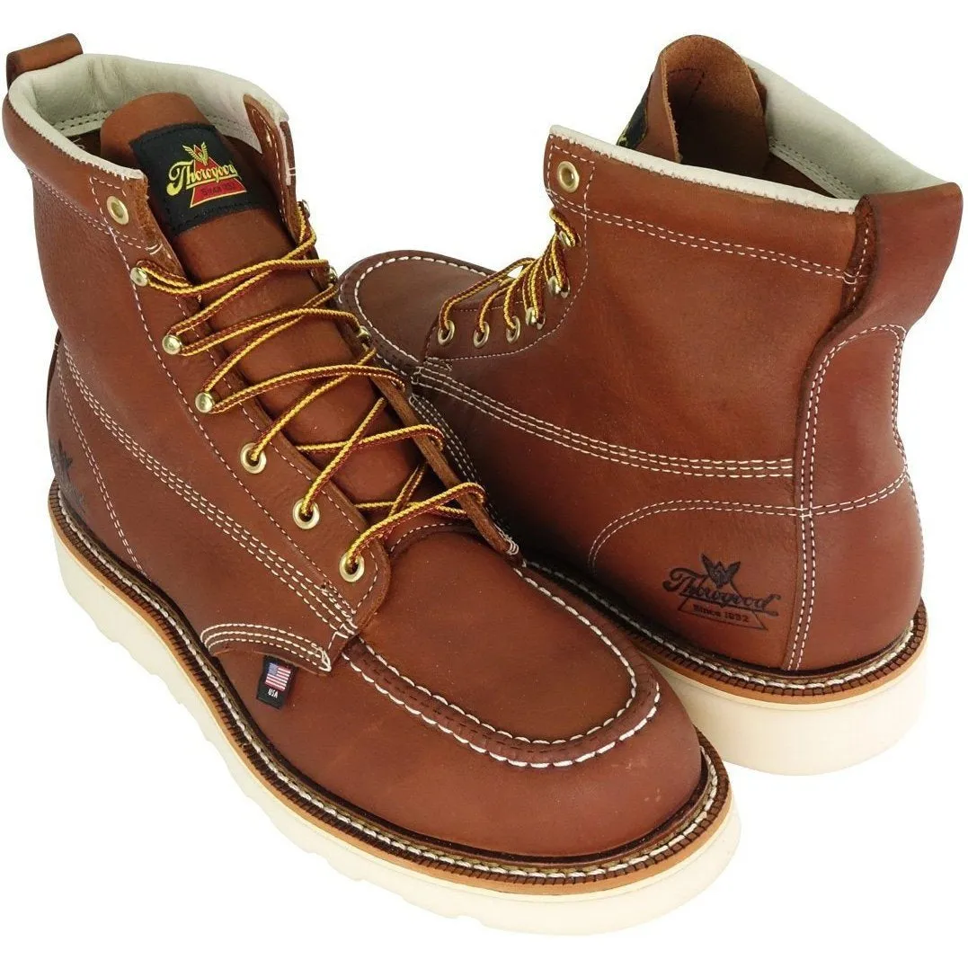 Thorogood Men's USA Made Amer. Heritage 6" Steel Toe Wedge Work Boot 804-4200