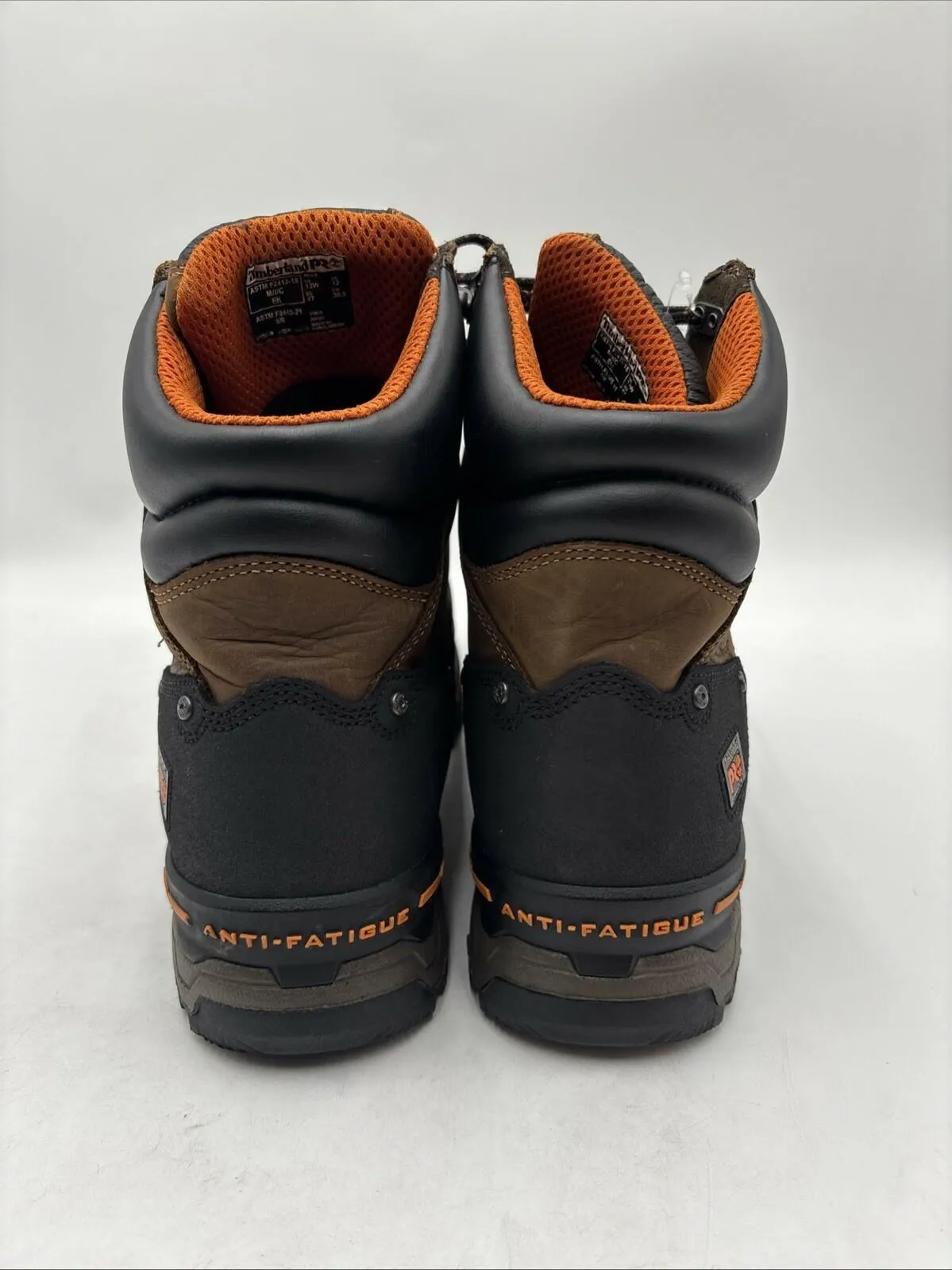 Timberland PRO Men's 6" Boondock Comp Toe Waterproof Work Boots Brown 13W - Very Good