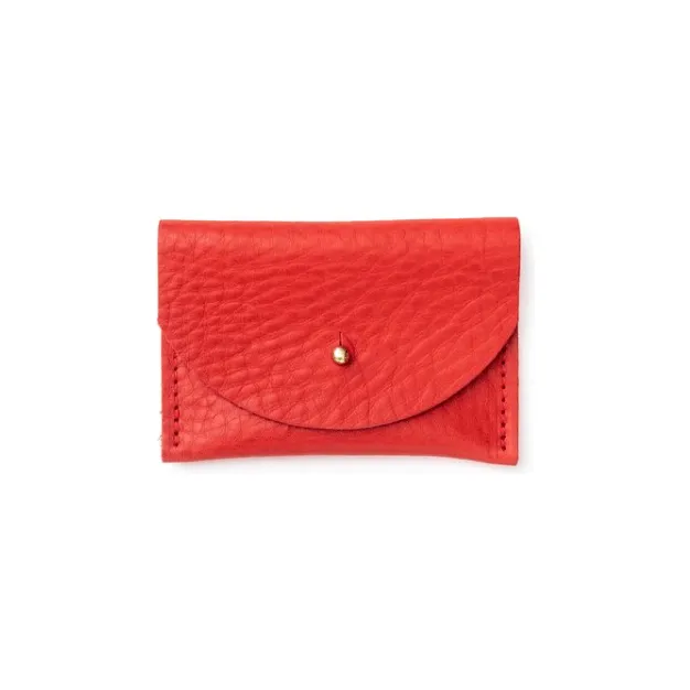 Tomato Leather Cardholder