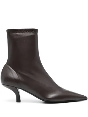 TOTEME 55mm The Heeled sock boots