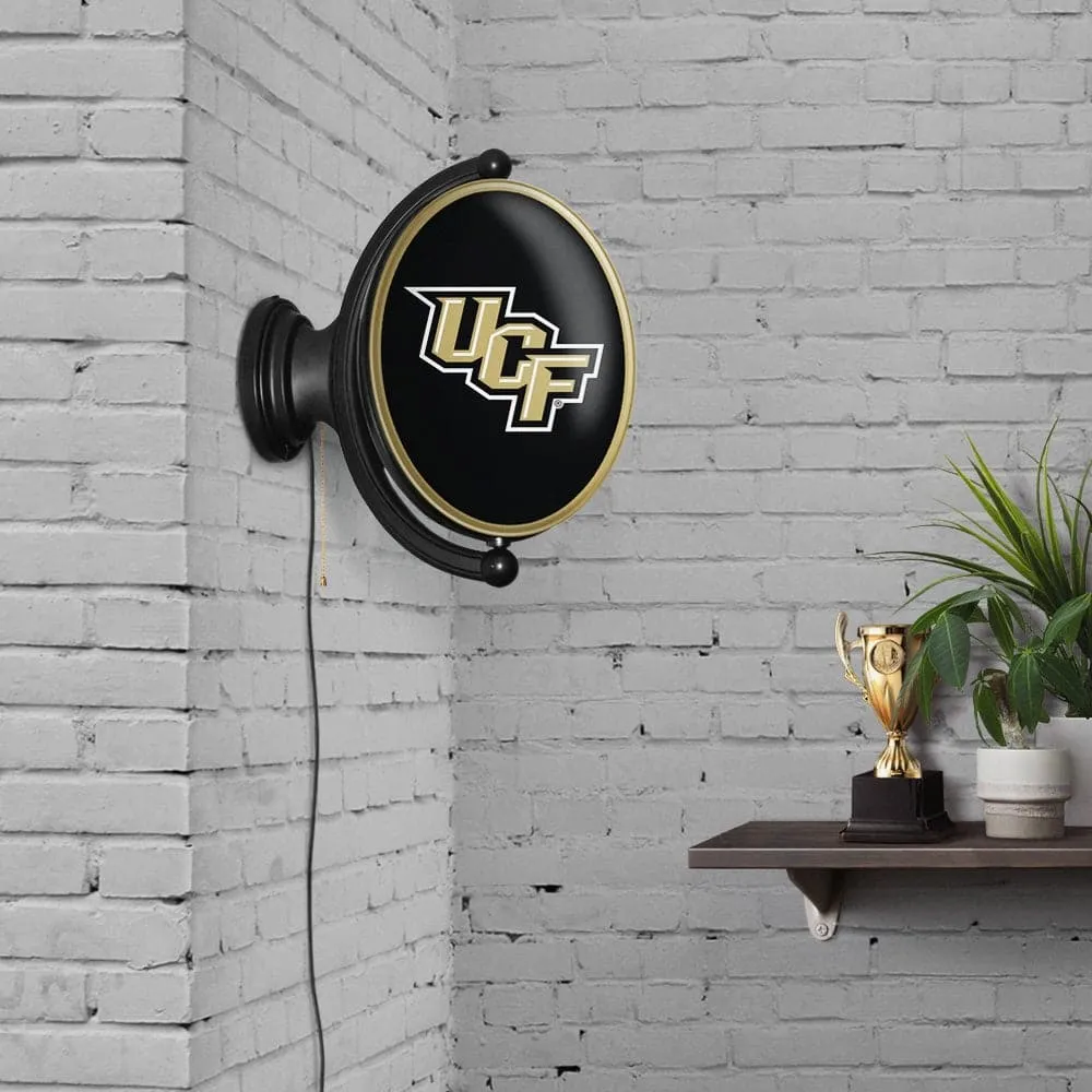UCF Knights: Original Oval Rotating Lighted Wall Sign