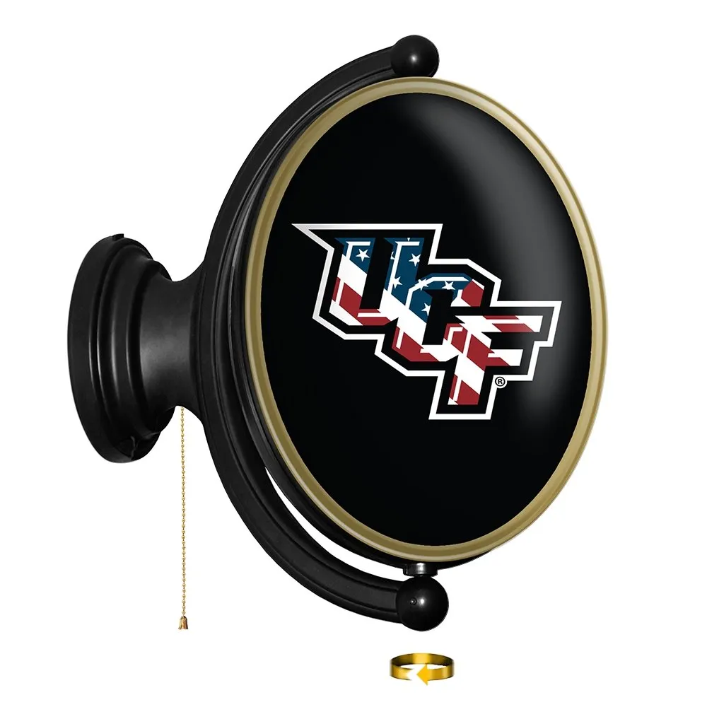 UCF Knights: USA - Original Oval Rotating Lighted Wall Sign