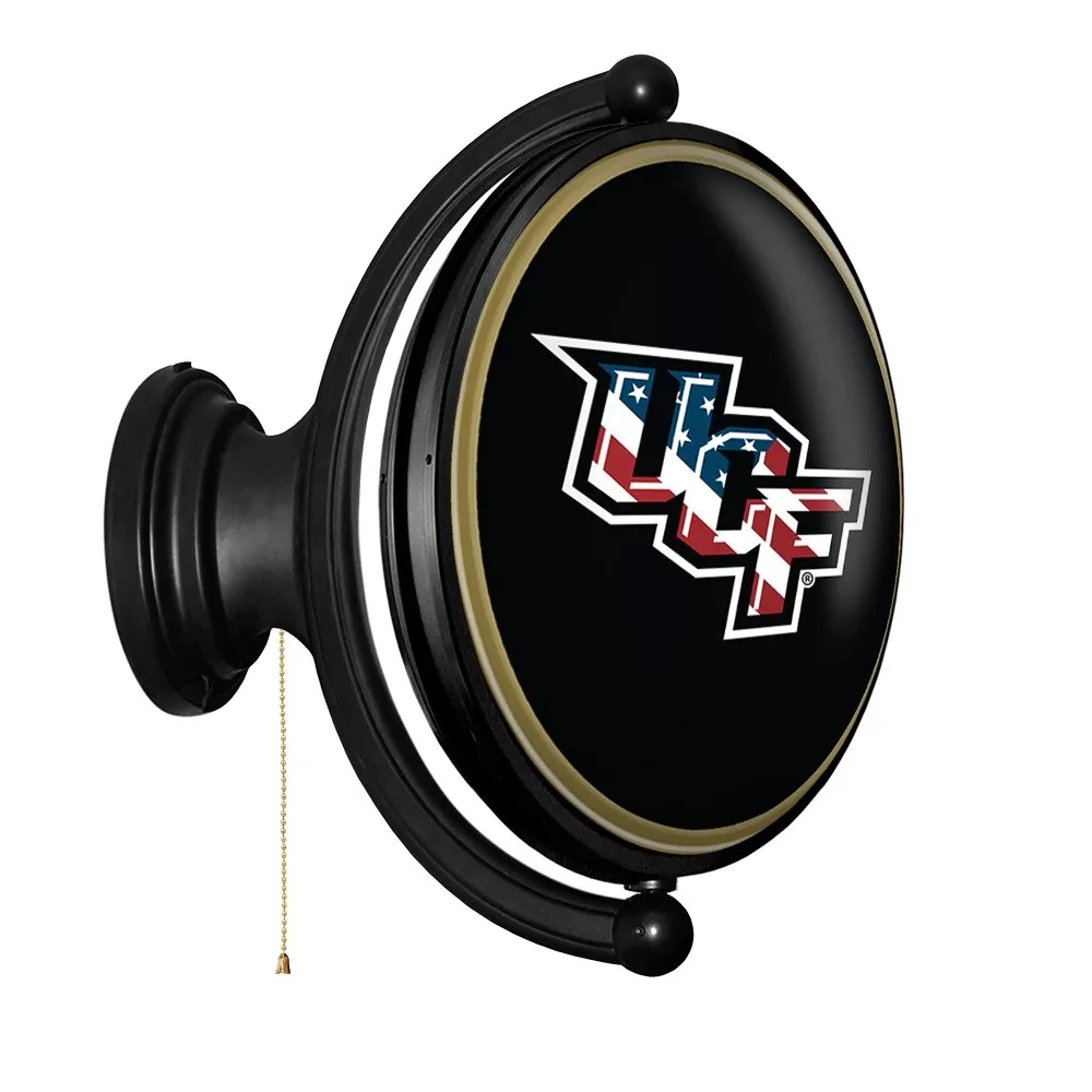 UCF Knights: USA - Original Oval Rotating Lighted Wall Sign