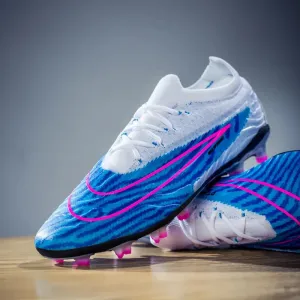 Ultralight Soccer Shoes Men Futsal Flying Woven Football Boots Ultralight Non-Slip Soccer Adult Cleats Unisex Breathable TF/FG