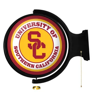 USC Trojans: SC - Original Round Rotating Lighted Wall Sign