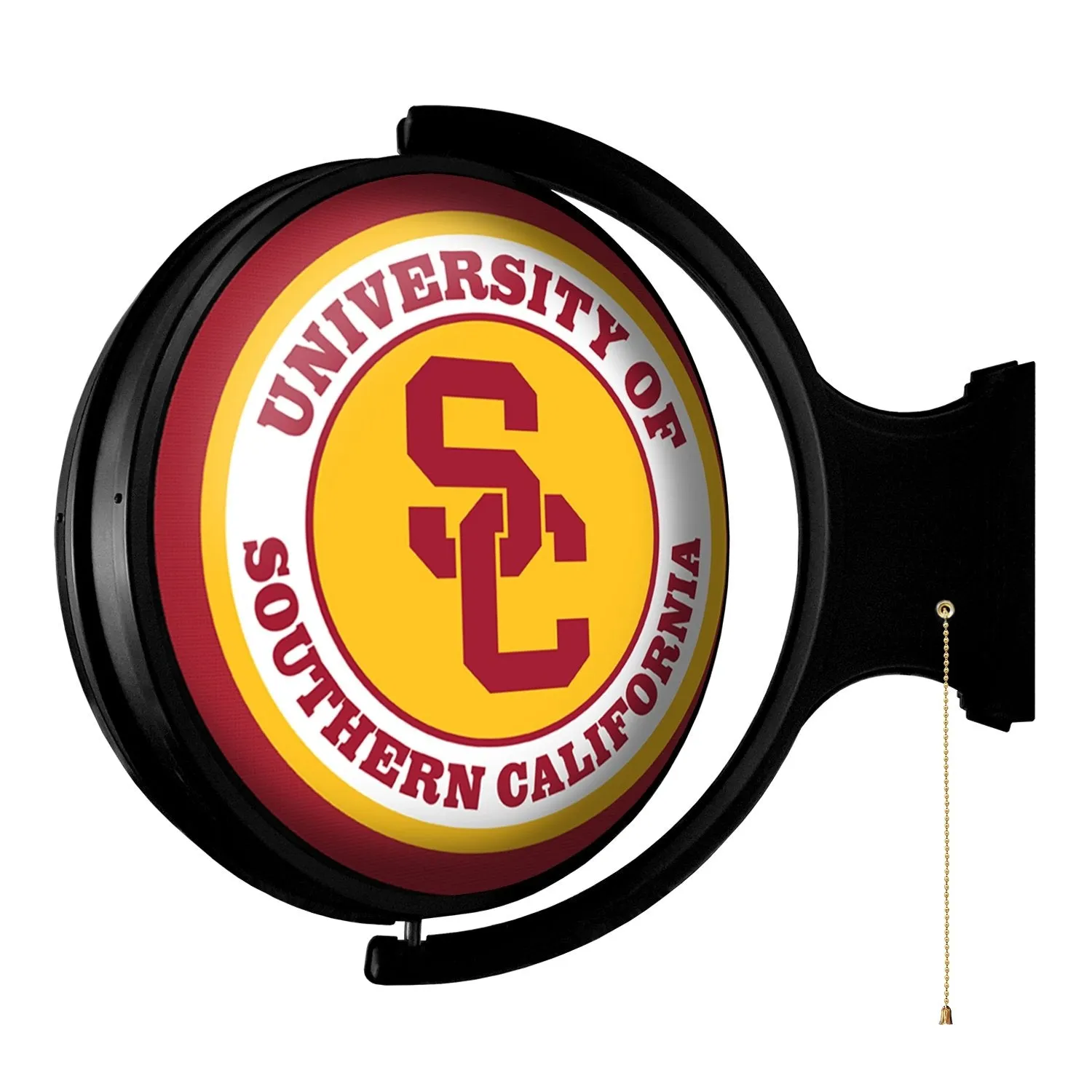 USC Trojans: SC - Original Round Rotating Lighted Wall Sign