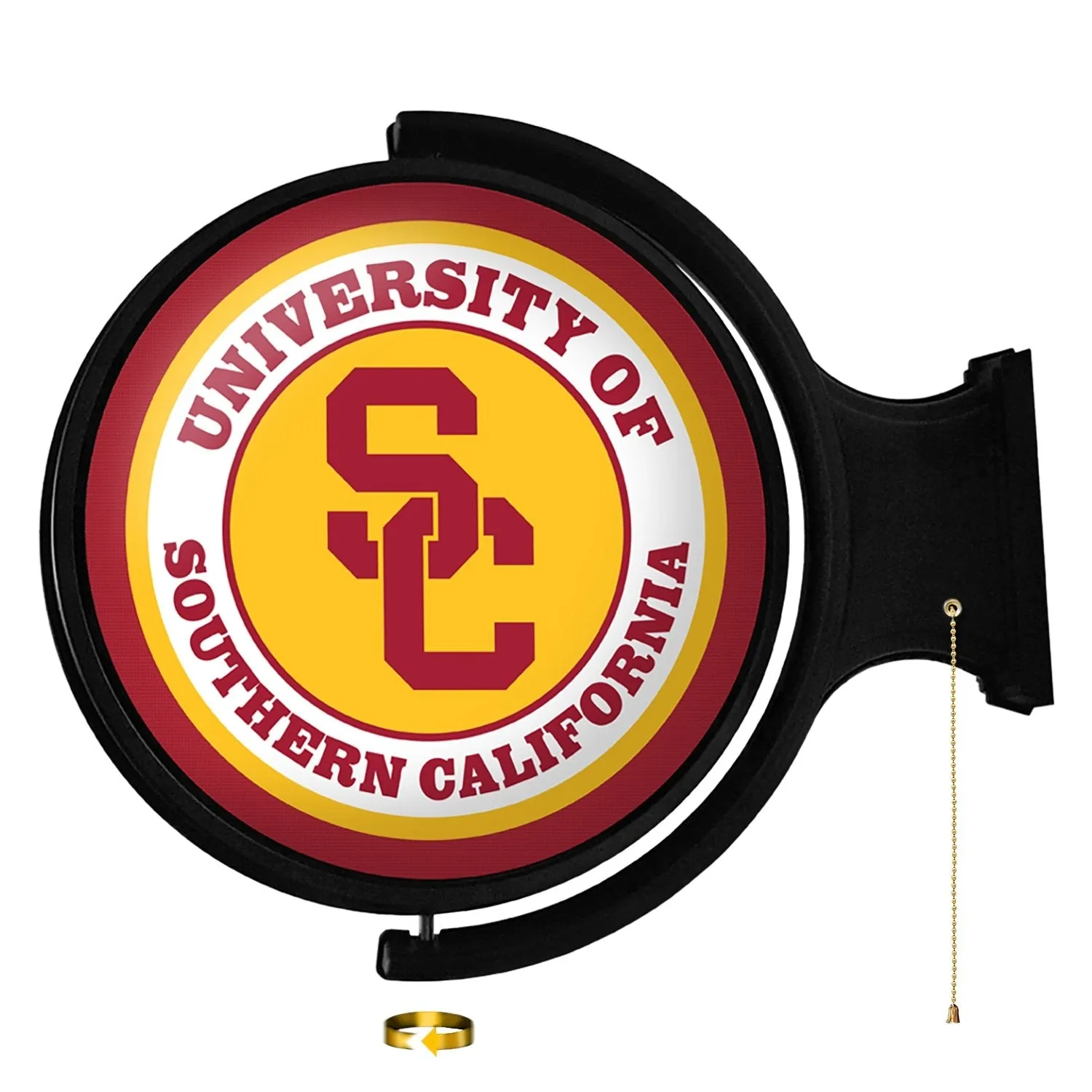 USC Trojans: SC - Original Round Rotating Lighted Wall Sign