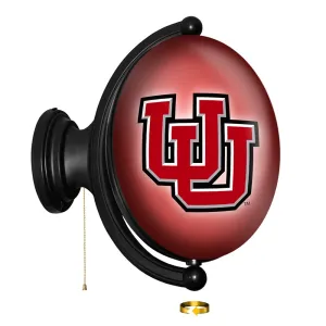 Utah Utes: Original Oval Rotating Lighted Wall Sign