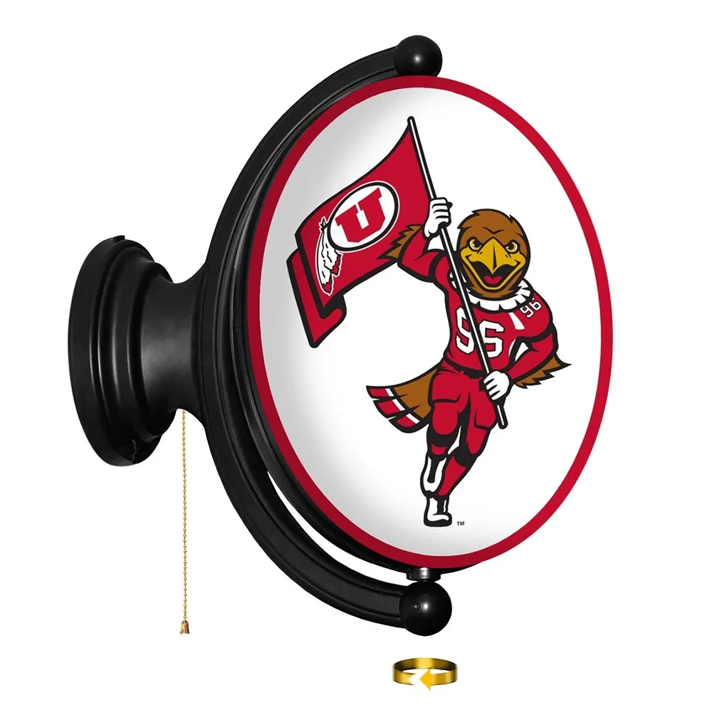 Utah Utes: Swoop - Original Oval Rotating Lighted Wall Sign