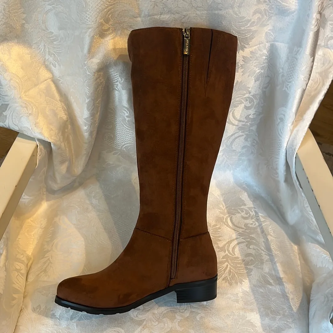 VALDINI NORMA DARK TAN SUEDE WATERPROOF BOOT