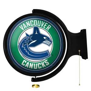 Vancouver Canucks: Original Round Rotating Lighted Wall Sign