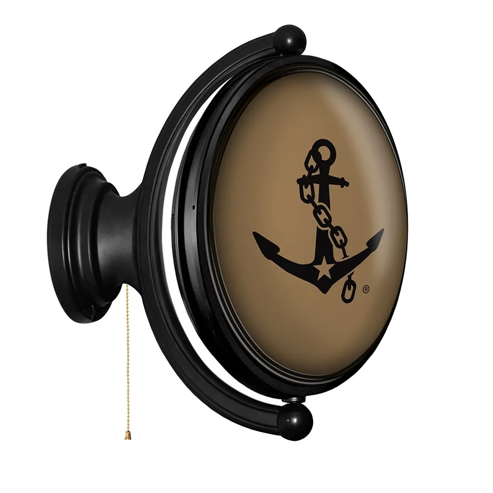Vanderbilt Commodores: Anchor - Oval Rotating Lighted Wall Sign
