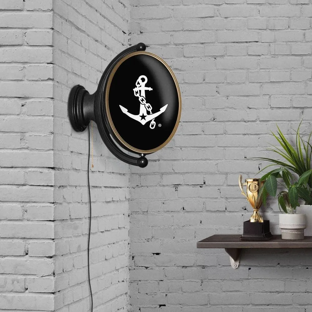 Vanderbilt Commodores: Anchor - Oval Rotating Lighted Wall Sign