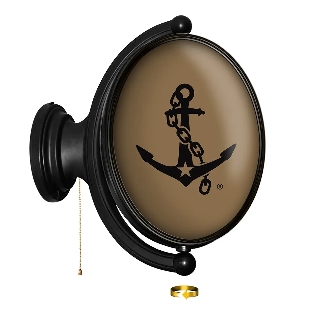 Vanderbilt Commodores: Anchor - Oval Rotating Lighted Wall Sign