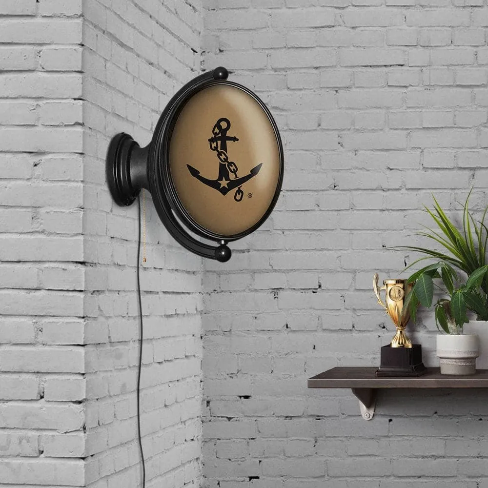 Vanderbilt Commodores: Anchor - Oval Rotating Lighted Wall Sign