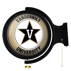 Vanderbilt Commodores: Original Round Rotating Lighted Wall Sign