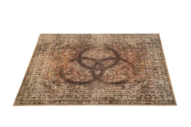 Vintage Persian Style Drum Mat 6' X 5.25'