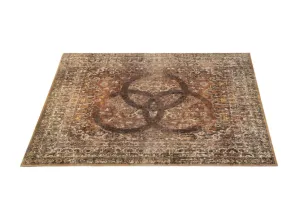 Vintage Persian Style Drum Mat 6' X 5.25'