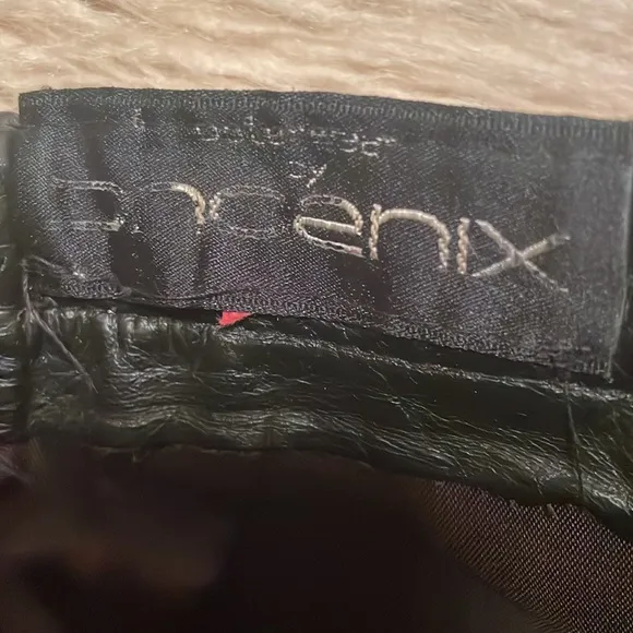 Vintage PHOENIX Leather Skirt, size S