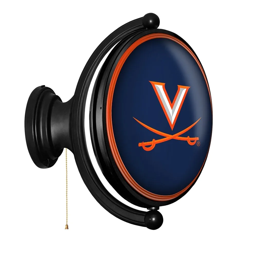 Virginia Cavaliers: Original Oval Rotating Lighted Wall Sign