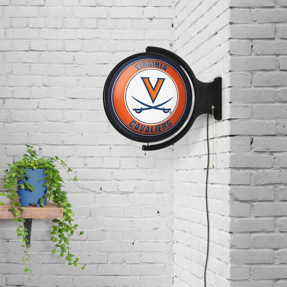 Virginia Cavaliers: Original Round Rotating Lighted Wall Sign