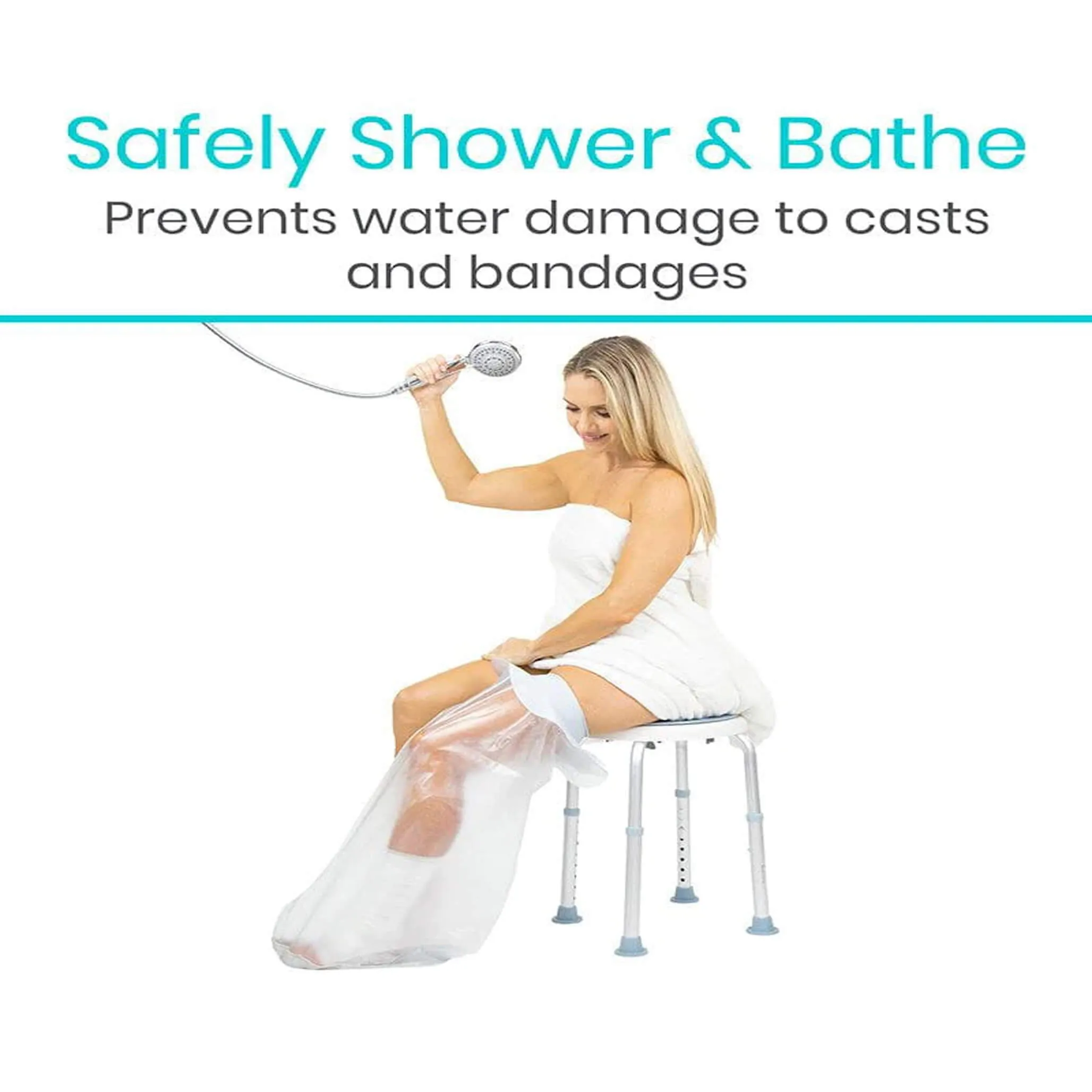 Vive®Leg Cast Cover-Waterproof Protector for Shower