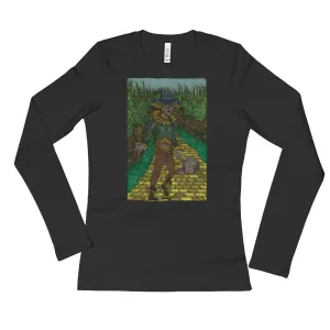 Walkers Of Oz: Zombie Cornfield Fitted Long Sleeve T-Shirt