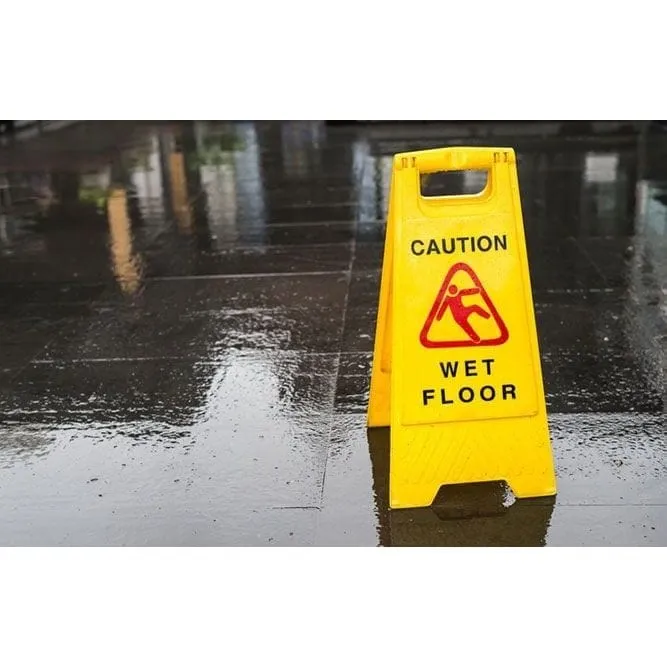 Wet Floor Caution 2-Sided Safety Sign
