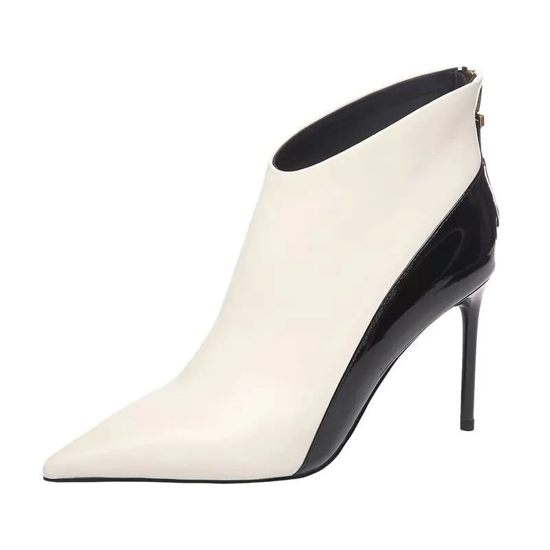 White Ankle Boots Women
