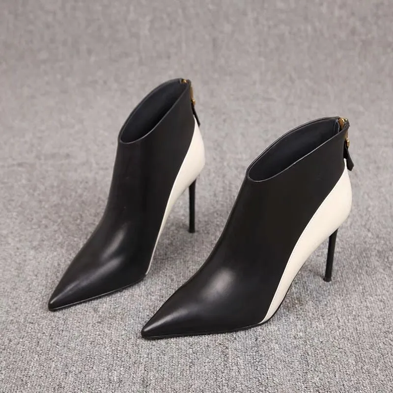 White Ankle Boots Women