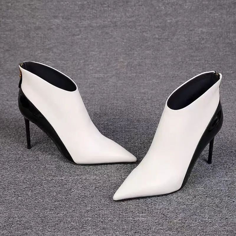 White Ankle Boots Women
