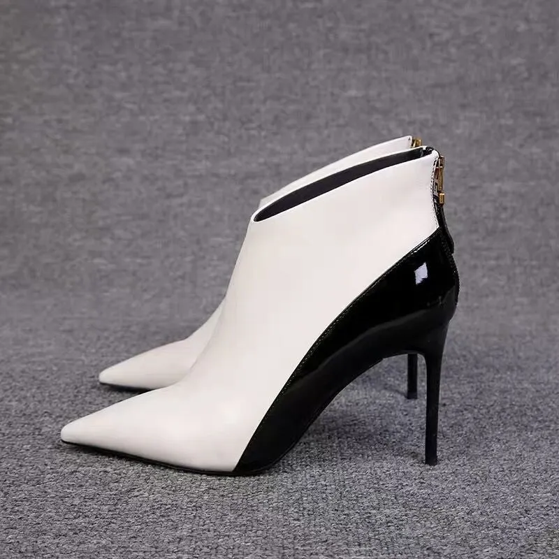 White Ankle Boots Women