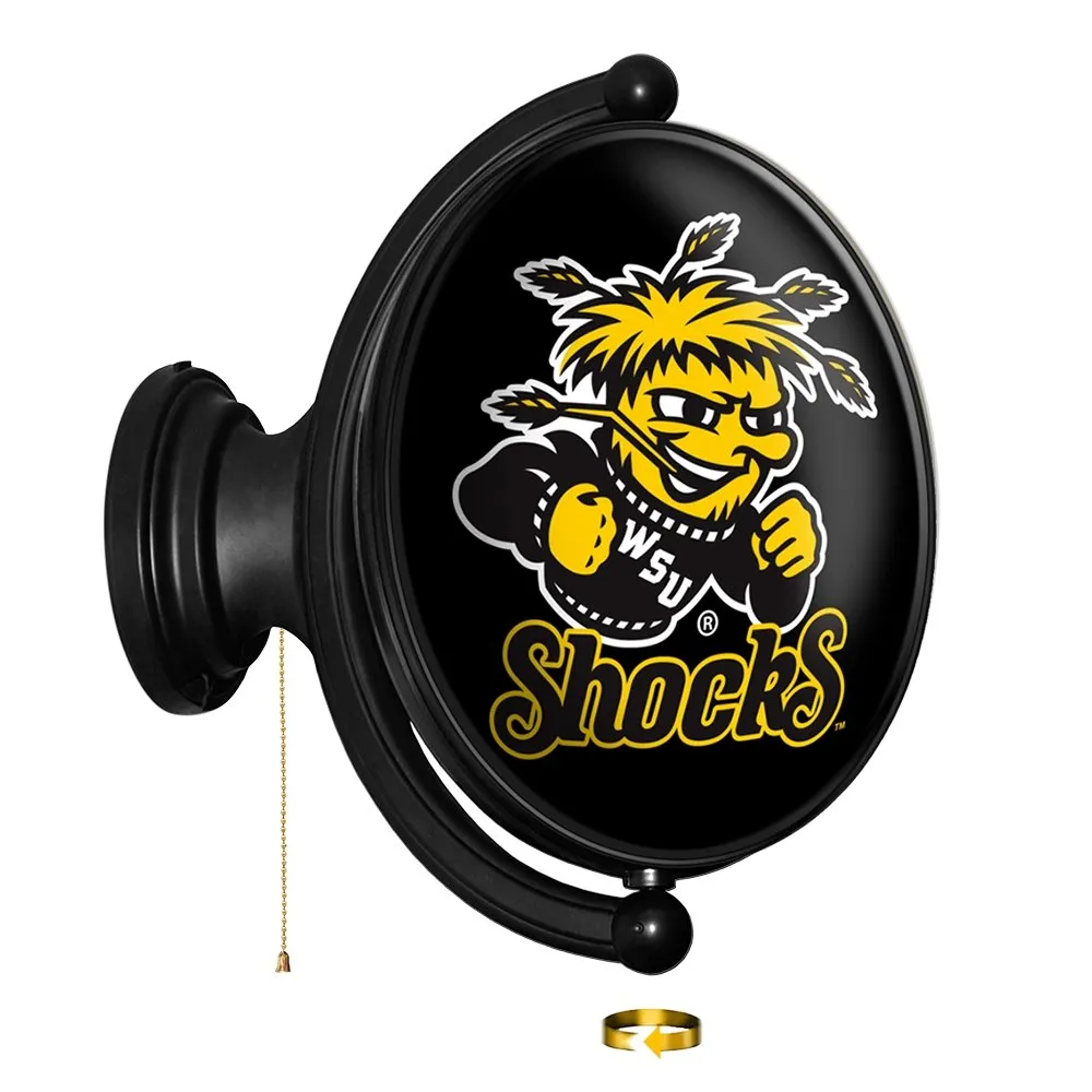 Wichita State Shockers: Original Oval Rotating Lighted Wall Sign