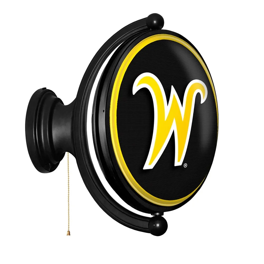 Wichita State Shockers: Script W - Original Oval Rotating Lighted Wall Sign
